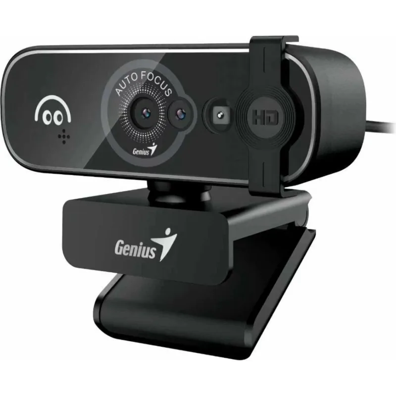 CAMERA WEB GENIUS  senzor 1080p Full-HD cu rezolutie video 1920x1080, FaceCam Open, microfon, auto focus, 82 grade view, cablu 1.5m, black "32200011400"  (timbru verde 0.18 lei)