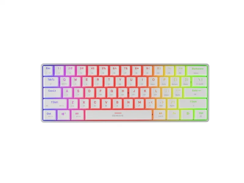 Tastatura Mecanica Gaming Genesis Thor 660 G2, RGB, Wireless, Alb