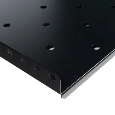 RAFT FIX SPACER 1U pentru rack 19", adancime 425mm, sarcina maxima 60Kg, vopsea antistatic, otel 1.2mm, black, "SPSF-1U425-BK-03"