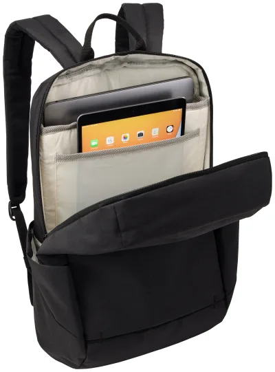 RUCSAC THULE, pt. notebook de max. 15.6 inch, 1 compartiment, buzunar frontal | buzunar lateral x 2, waterproof, poliester, negru, "TLBP216 BLACK" / "3204835"