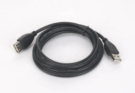 CABLU USB GEMBIRD prelungitor, USB 2.0 (T) la USB 2.0 (M), 1.8m, conectori auriti, negru, "CCP-USB2-AMAF-6" (timbru verde 0.08 lei)
