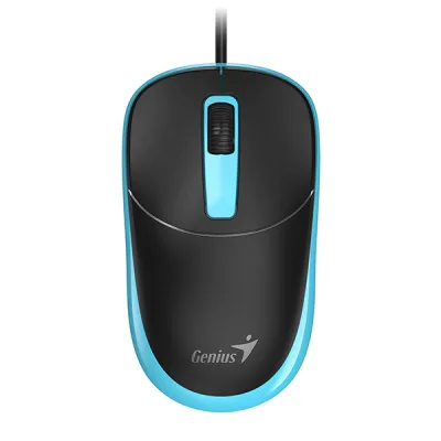 MOUSE Genius "DX-123”, PC sau NB, cu fir, USB, optic, albastru, "31010105100”, "31010033405" (timbru verde 0.18 lei)