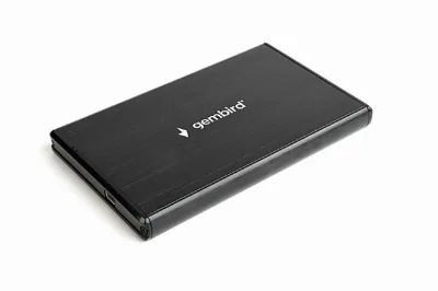 RACK extern pt. HDD/ SSD 2.5", GEMBIRD, interfata S-ATA, interfata PC: USB 3.0, negru, aluminiu, "EE2-U3S-3" (timbru verde 0.8 lei)