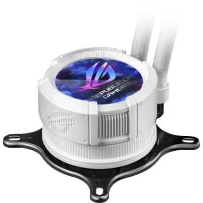 Cooler Procesor ASUS ROG Strix LC III 360 ARGB White Edition, Lichid, 12 cm, 3 ventilatoare, aRGB