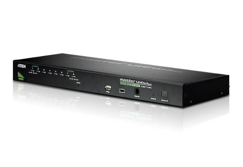8-Port PS/2-USB VGA KVM Switch W/Chain "CS1708A-AT-G" (timbru verde 0.8 lei)
