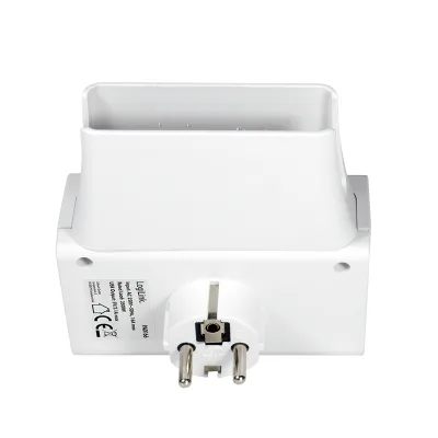 ADAPTOR LOGILINK, Socket tip E x 1, USB x 2 5V/2.1A, 230V, 50 Hz, max. 16A, IP20, suport telefon/tableta, iluminare LED, alb "PA0166" (include TV 0.18lei)
