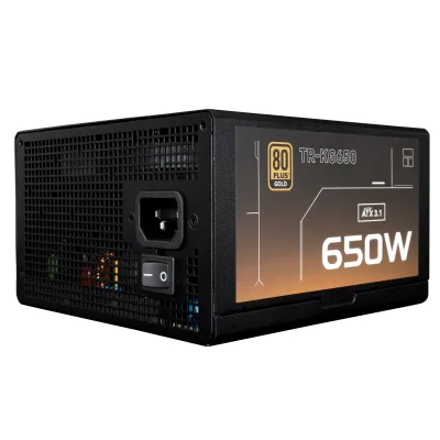 SURSA Thermalright "TR-KG650-sleeved", 650W,  certificare 80 Plus Gold, modular, LLC, DC to DC,  fan 120mm, negru, "TR-KG650-sleeved" (timbru verde 2 lei)