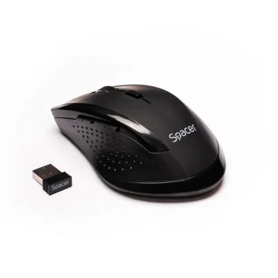 Mouse Wireless SPACER SPMO-W02, 1600 dpi, Negru