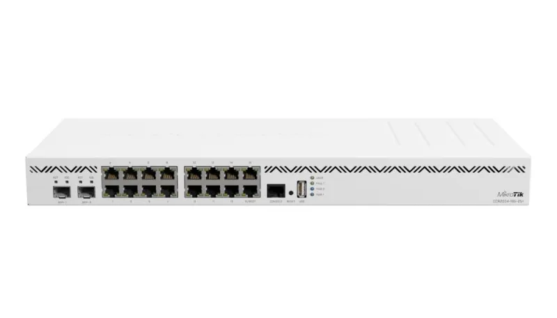 NET ROUTER 1000M 16PORT/CCR2004-16G-2S+ MIKROTIK "CCR2004-16G-2S+" (timbru verde 0.8 lei)