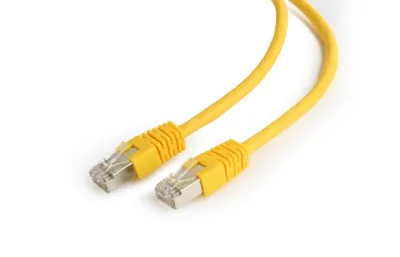 PATCH CORD FTP GEMBIRD Cat6, cupru-aluminiu, 1 m, galben, AWG26, ecranat "PP6-1M/Y" (timbru verde 0.08 lei)