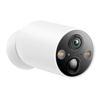 CAMERA IP Exterior cu acumulator TP-LINK,  IP66, dist. IR 15 m, tip lentila fixa 3.15 mm, 3 Mpx rezolutie 2K, wireless, microfon, carcasa plastic, necesita HUB, "Tapo C425" (timbru verde 0.8 lei)