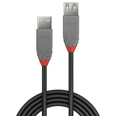 Cablu Lindy 0.5m USB 2.0 Type A Ext Anth, "LY-36701" (timbru verde 0.08 lei)