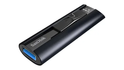 Memorie USB SanDisk Extreme Pro 128 GB, USB 3.1, Negru