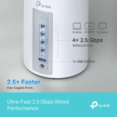 Router wireless TP-LINK Deco BE65, WIFI 7, Mesh, Tri-Band