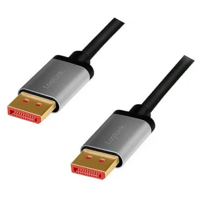 CABLU video LOGILINK, DisplayPort (T) la DisplayPort (T), 3m, conectori auriti, rezolutie maxima 8K (7680 x 4320) la 60 Hz, negru, "CDA0106" (timbru verde 0.8 lei)