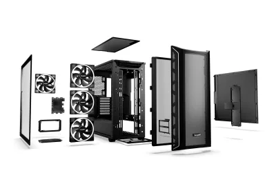 CARCASA be quiet "Shadow Base 800 FX", middle tower, gaming, fara sursa, PSU shroud, 7 sloturi expansiune, negru, "BGW63" (timbru verde 0.32lei)