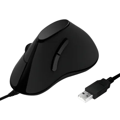 MOUSE Logilink, PC sau NB, cu fir, USB, optic, 1000 dpi, butoane/scroll 5/1, ergonomic, negru, "ID0158" (timbru verde 0.18 lei)
