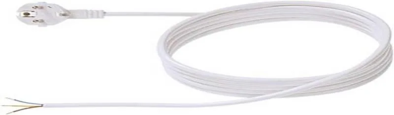 Cordon prelungitor H05VV-F 3G1, 3m, Alb