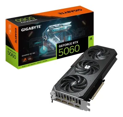 PLACA VIDEO GIGABYTE GeForce RTX 5060 GAMING OC 8G "GV-N5060GAMING OC-8GD"