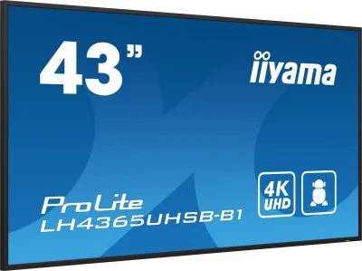 Ecran Profesional IPS LED iiyama ProLite 42.5" LH4365UHSB-B1, UHD (3840 x 2160), HDMI, DisplayPort, Boxe (Negru) "LH4365UHSB-B1" (timbru verde 7 lei)
