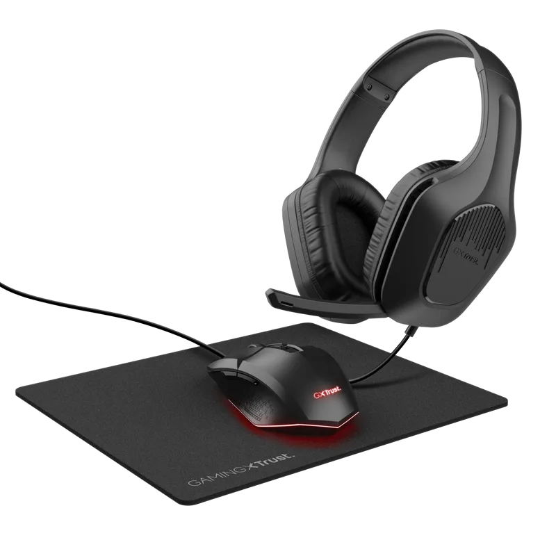 Kit Wired tastatura si mouse Trust GXT 790, negru