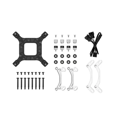 COOLER DeepCool "LE240 V2", skt. LGA1851, LGA 1700, AM4, AM5, racire cu lichid, 2 x 120mm, 500 - 2100 RPM, RGB adresabil, negru "R-LE240-BKAMMC-G-2" (timbru verde 2.00 lei)
