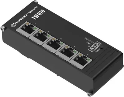 SWITCH Teltonika "TSF010", 5 x LAN port 10/100 Mbps, flat si compact "TSF010000000" (timbru verde 0.8 lei)