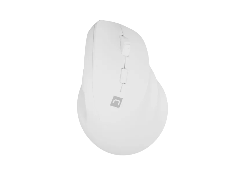 Mouse Wireless NATEC Crake 2, 2400 dpi, Alb