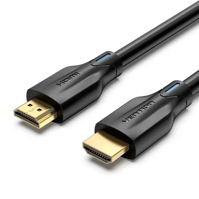Cablu video Vention, HDMI (T) la HDMI (T), 5m, rezolutie 8K la 60Hz, conectori auriti, negru "AANBJ" (timbru verde 0.08 lei) - 6922794755147