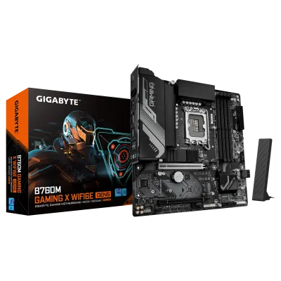 Placa de baza Gigabyte B760M Gaming X WiFi6E Gen5, LGA 1700, DDR5, Micro-ATX