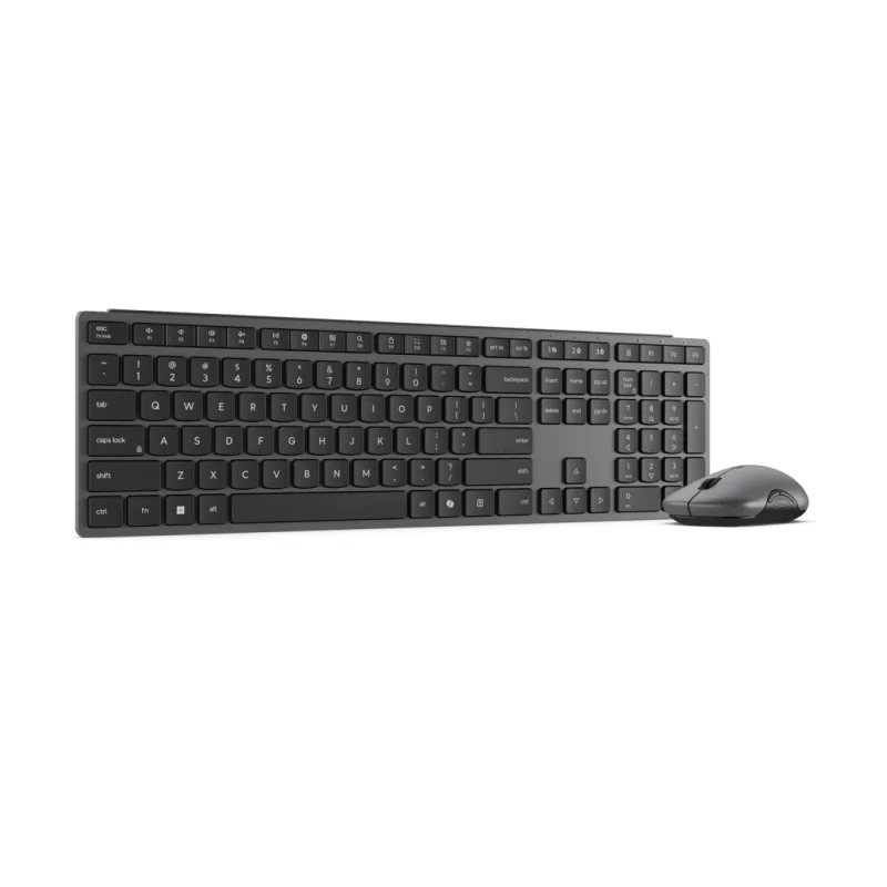 Kit wireless tastatura si mouse Lenovo 700 Modern, taste numerice, gri inchis