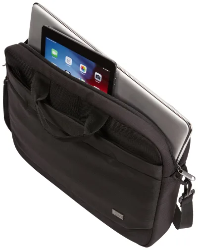 GEANTA CASE LOGIC, pt. notebook de max. 15.6 inch, 1 compartiment, buzunar frontal x 2, waterproof, poliester, albastru, "ADVA-116 DARK BLUE"/3203989