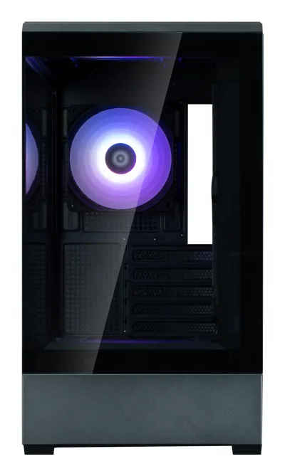 CARCASA Zalman "P30 v2", mini tower, gaming, fara sursa, suporta 9xfan, 3xfan inclus, PSU shroud, USB Type-C x 1, USB 3.1 gen1 x 1, audio+mic, 5 sloturi expansiune, negru, "P30 Black V2" (timbru verde 0.24lei)