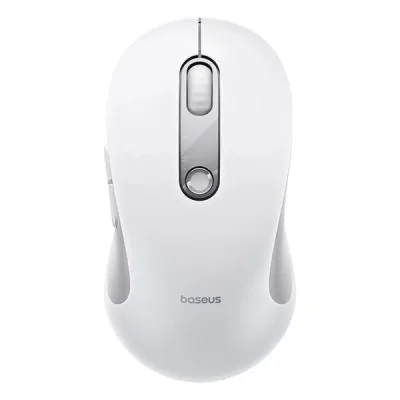 MOUSE Baseus F02 PC sau NB wireless, 2.4Ghz, optic, 800/ 1200/1600 dpi, click silentios, butoane/scroll 4/1, alb, "B0203302" (timbru verde 0.18 lei) - 6932172693404