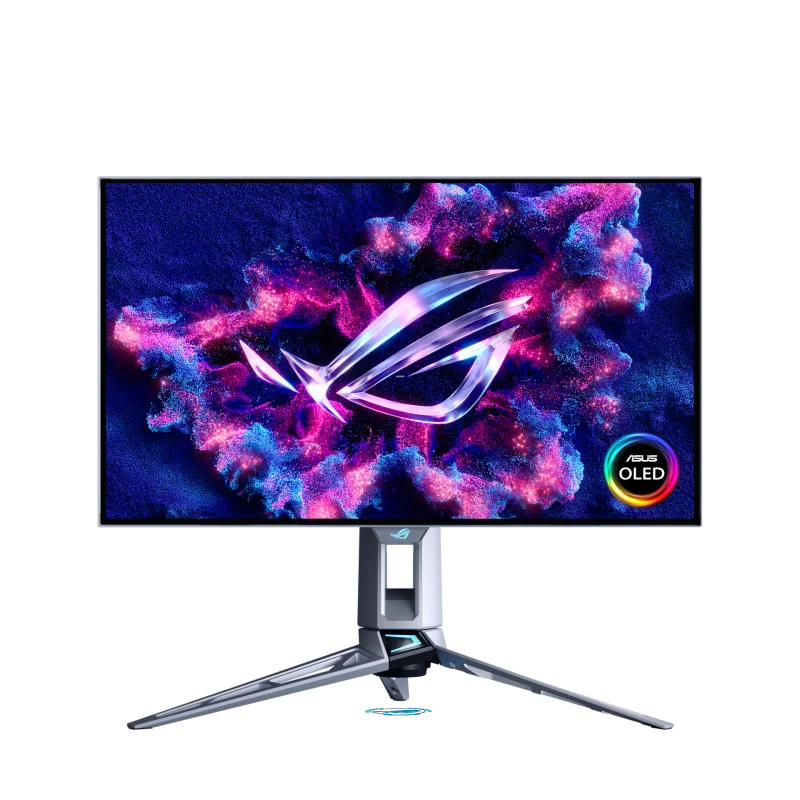 Monitor Gaming ASUS ROG Swift OLED PG27AQWP-W, 26.5", 2560 x 1440 pixeli, Silver, 2 ani Garantie