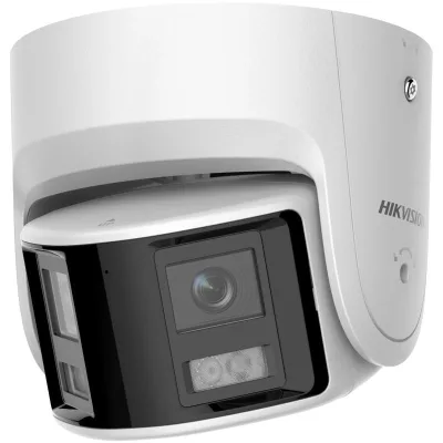 Camera de supraveghere IP Turret 4MP Hikvision DS-2CD2346G2P- ISU/SL(2.8MM)(C), lentila fixa 2.8mm, iluminare min:  0.003 Lux @ (F1.6, AGC ON),B/W: 0 Lux IR 30m, microfon incorporat, difuzor incorporat, interfata audio: 1/1, alarma: 1/1, slot card de