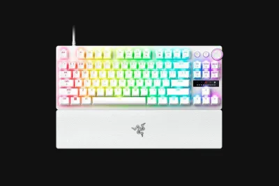 Tastatura Mecanica Gaming Razer Huntsman V3 Pro Tenkeyless 8KHz, RGB, USB, Alb