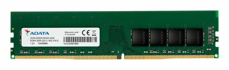 Memorie DDR Adata DDR4 16 GB, frecventa 3200 MHz, 1 modul, "AD4U320016G22-SGN"