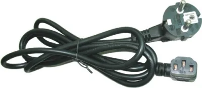CABLU alimentare GEMBIRD 1.8m, intrare Shucko, iesire C13 (conector 90 grade), 10A, certificare VDE, bulk, black, "PC-186A-VDE" (timbru verde 0.18 lei)