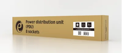 PDU GEMBIRD 1U pt. rack 19 inch, 8 prize Schuko, intrare Schuko, max 10 A, on/off, 3 m, "EG-PDU-014" (timbru verde 0.8 lei)