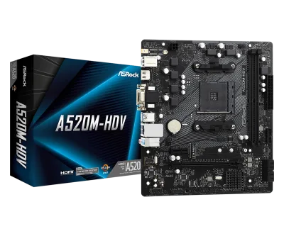Placa de baza ASRock A520M-HDV, Socket AM4