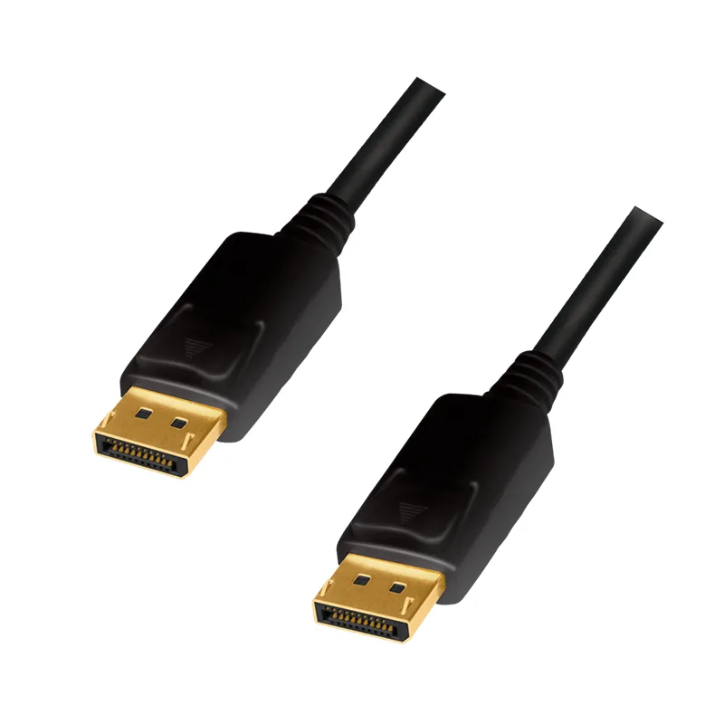 CABLU video LOGILINK, DisplayPort (T) la DisplayPort (T) 1.2, 5m, conectori auriti, rezolutie maxima 4K (3840 x 2160) la 60 Hz, plastic, triplu ecranaj, CCS, negru, "CD0103" (timbru verde 0.8 lei)