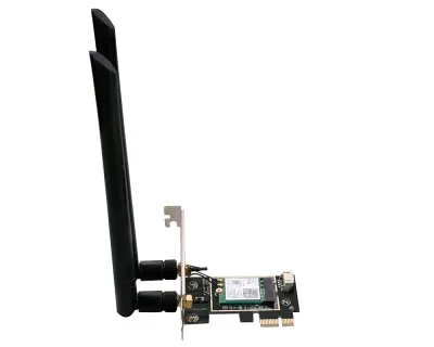 ADAPTOR RETEA D-LINK AX 3000, intern PCI-EX, wireless Wi-Fi 6, Bluetooth 5.0 connectivity, 2 x antena externa 5 dBi, "DWA-X582" (timbru verde 0.18 lei)