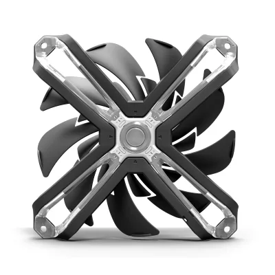 Ventilator Zalman "SF120", 120mm, 1500 RPM, FDB bearing, 54 cfm, RGB, 3-pin, 4-pin PWM, negru, "ZM-SF120" (timbru verde 0.18lei)