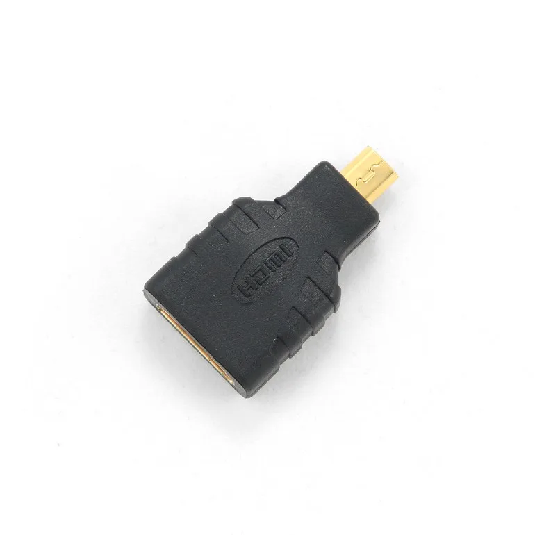 ADAPTOR video GEMBIRD, HDMI (M) la Micro-HDMI (T), conectori auriti, black, "A-HDMI-FD" (timbru verde 0.08 lei)