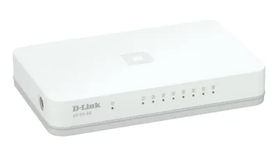 SWITCH D-LINK  8 porturi Gigabit, carcasa plastic, "GO-SW-8G" (timbru verde 2 lei)