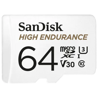 CARD MicroSD SANDISK, 64 GB, MicroSDXC, clasa 10, standard UHS-I U3, "SDSQQNR-064G-GN6IA" (timbru verde 0.03 lei)