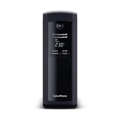 UPS CYBER POWER Line Int. cu manag,tower,1600VA/ 960W,AVR,5xSchuko,LCD,2x 12V/9Ah,Backup 1-8 min,incarcare 8h,conector USB,RS232,RJ45,GreenP,"VP1600ELCD" (timbru verde 11 lei)