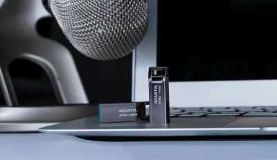 MEMORIE USB 3.2 ADATA UR340 64GB BLACK METALIC "AROY-UR340-64GBK" (timbru verde 0.03 lei)