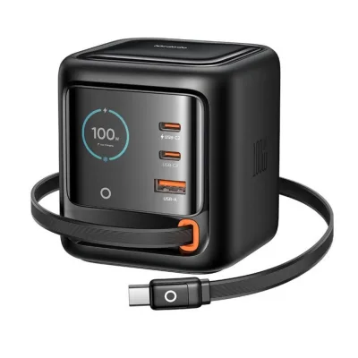Set Incarcator Mcdodo FreeGo, USB C/ 2 x USB C, 1m, Negru
